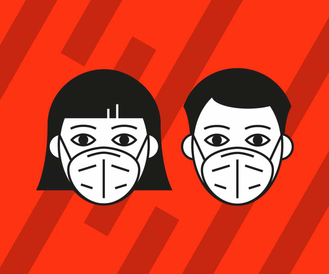 Respirators or nanomasks are mandatory in Myslbek