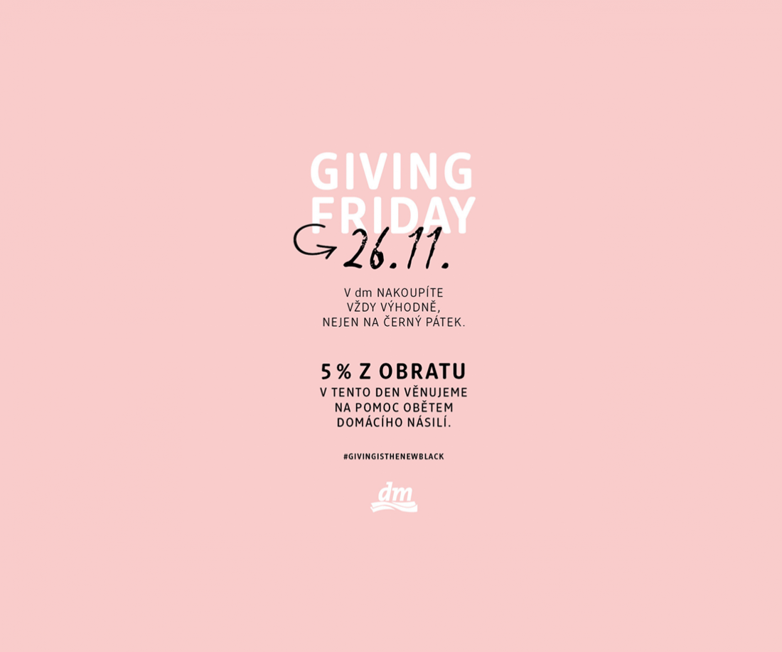 dm drogerie: Giving Friday 26.11.