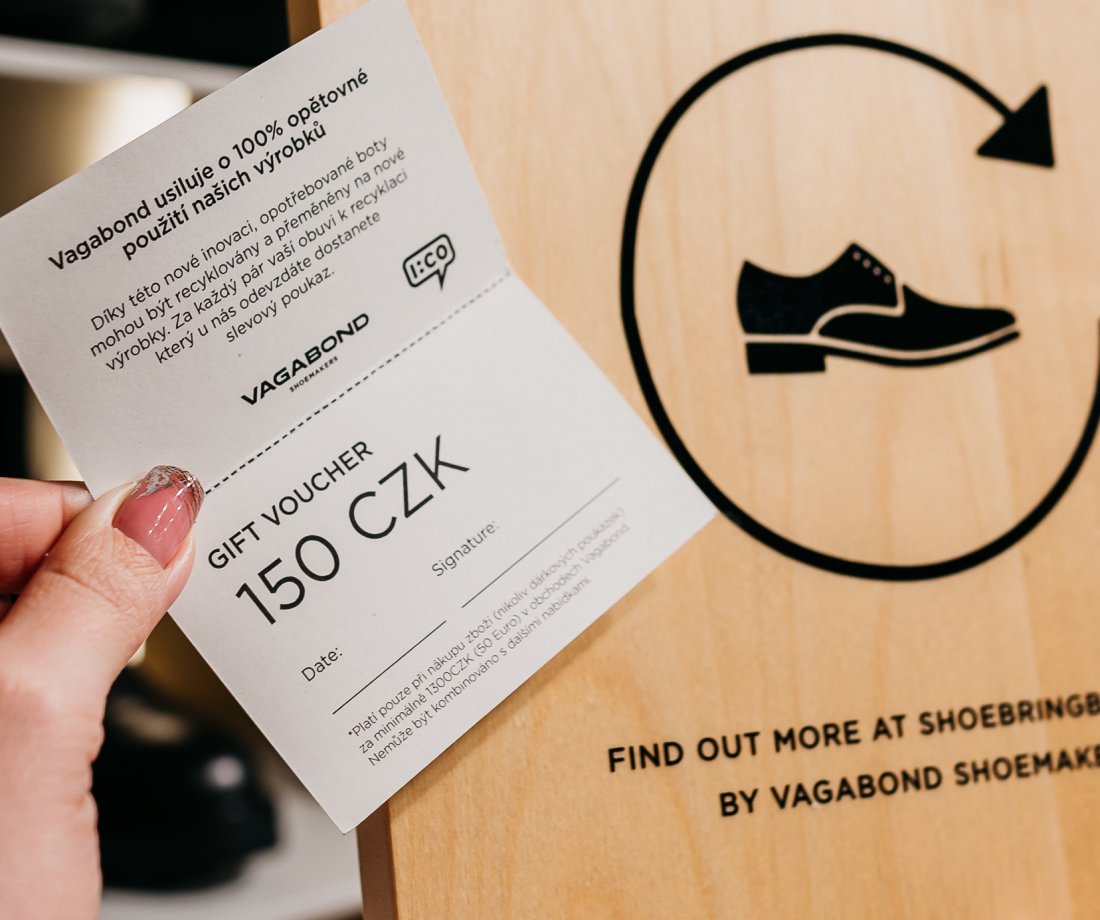 Vagabond: Dárkový poukaz za každý pár k recyklaci