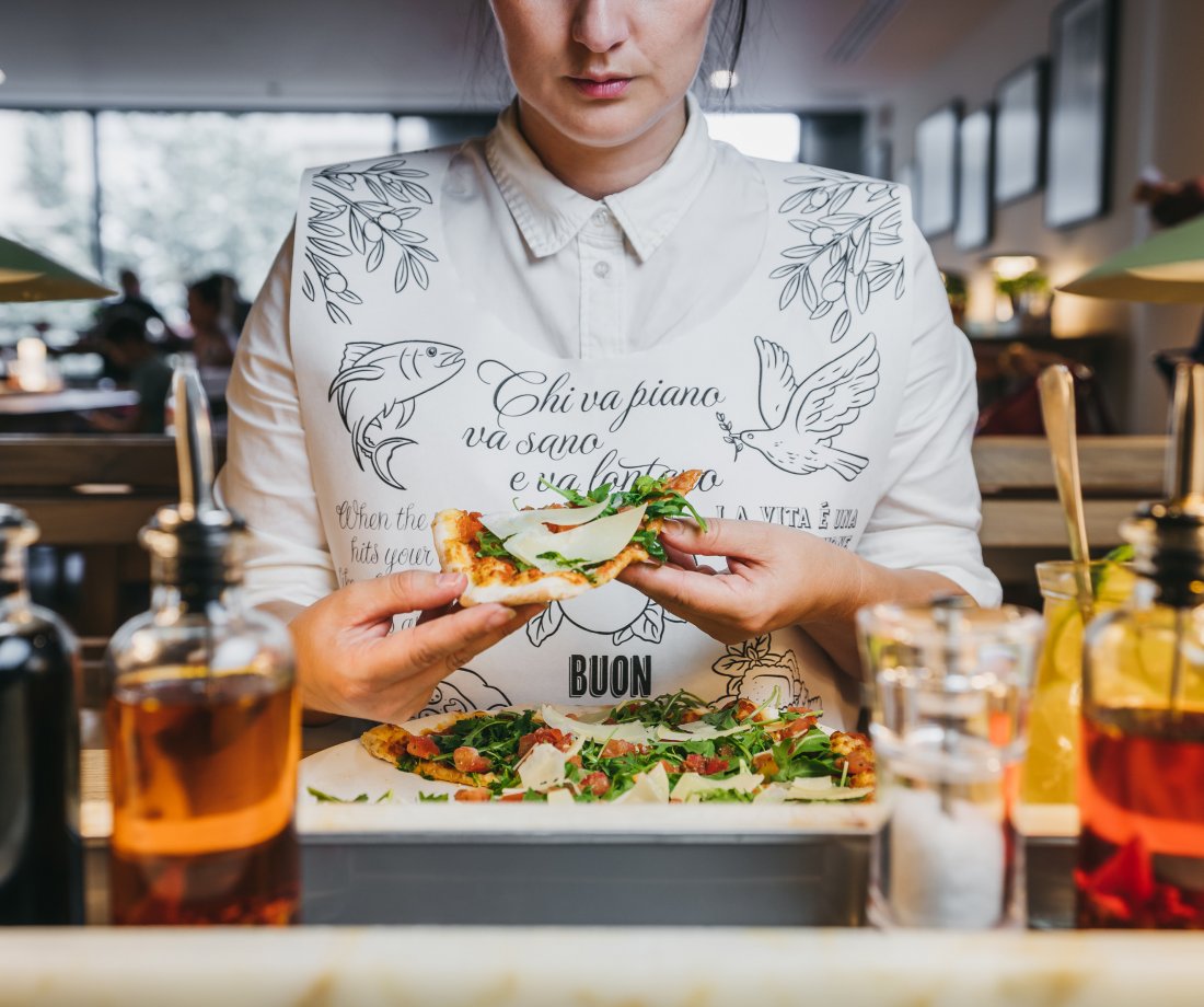 Srdcová pizza ve Vapianu