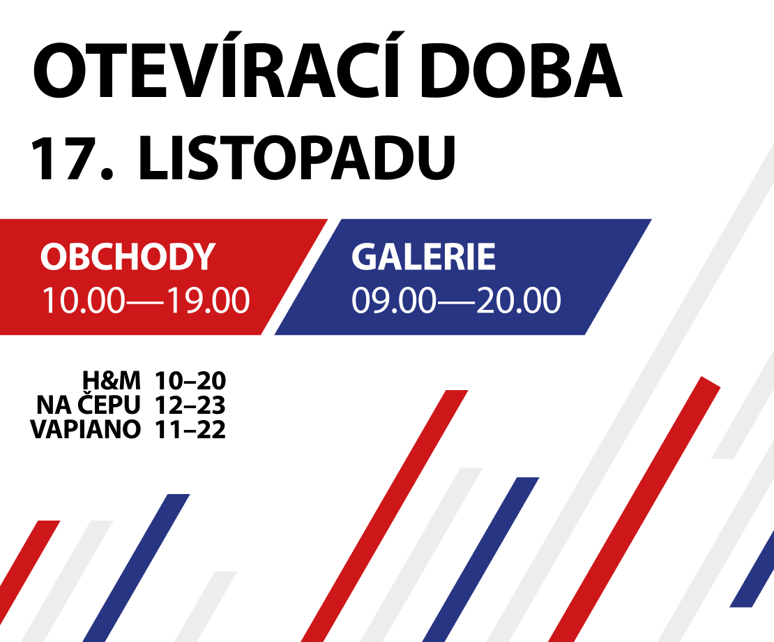 Otevírací doba 17. listopadu 2023