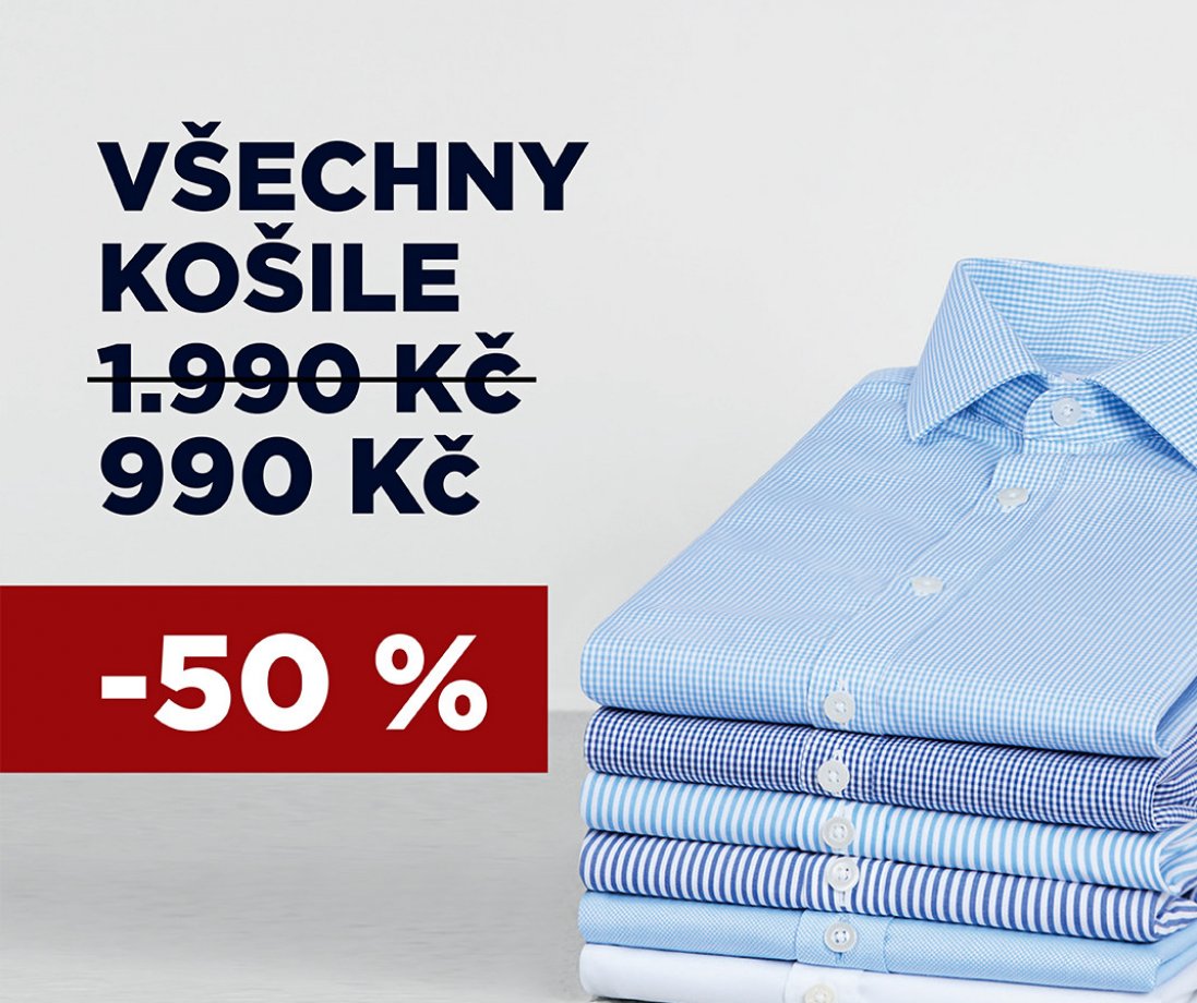50 % discount on shirts