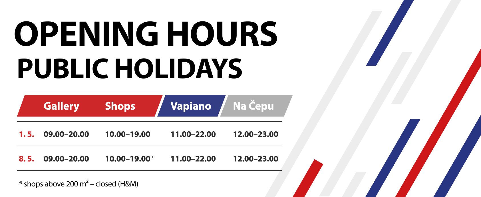 Public Holidays in May