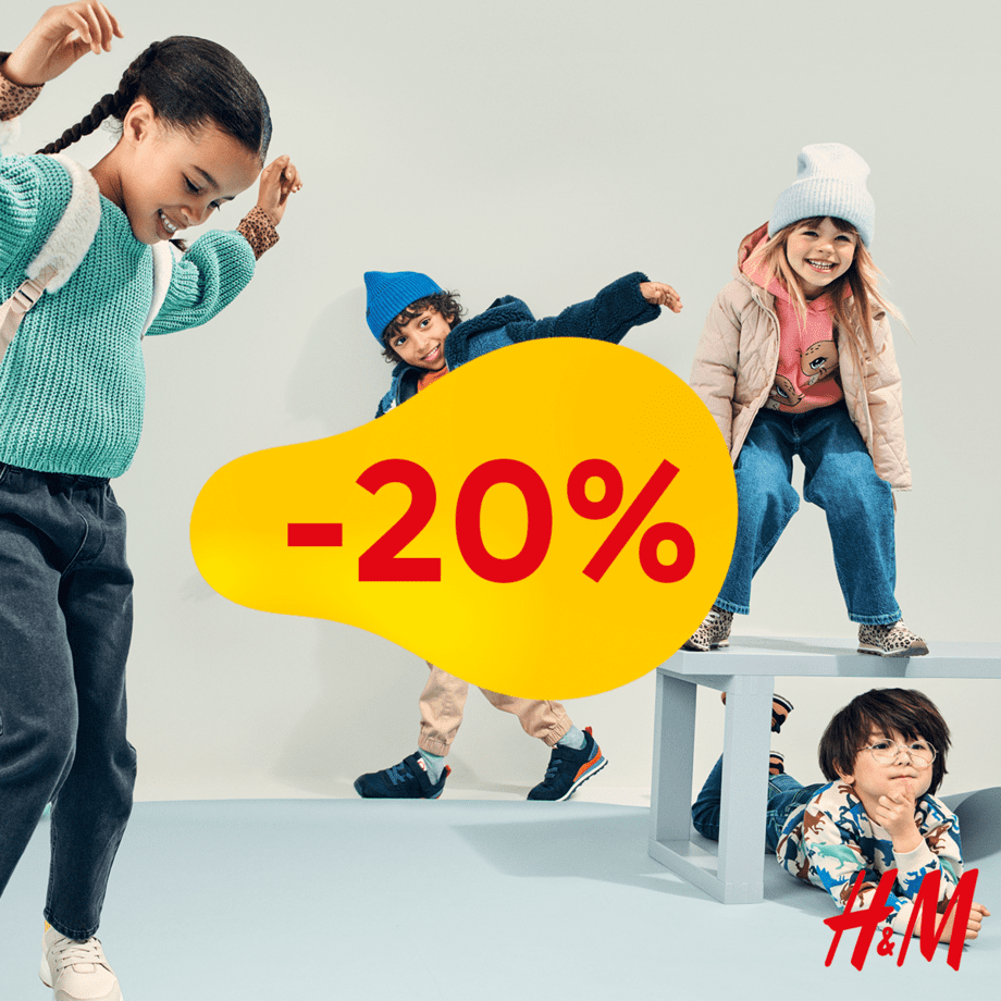 20% sleva na dětskou kolekci v H&M