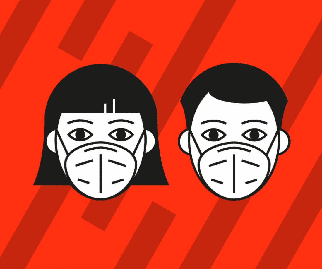 Respirators or nano masks are still mandatory in Myslbek