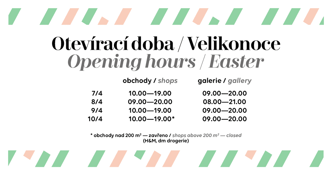 Opening hours / Easter