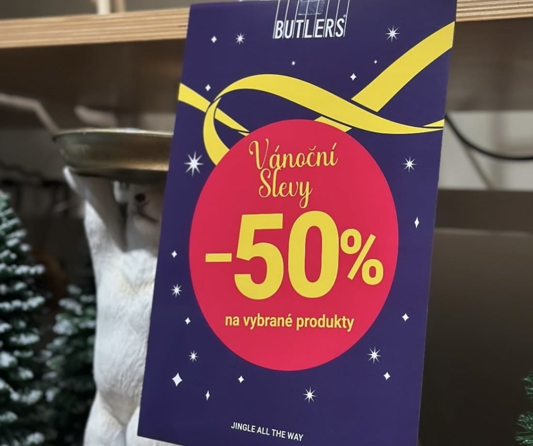 Vánoční slevy v Butlers