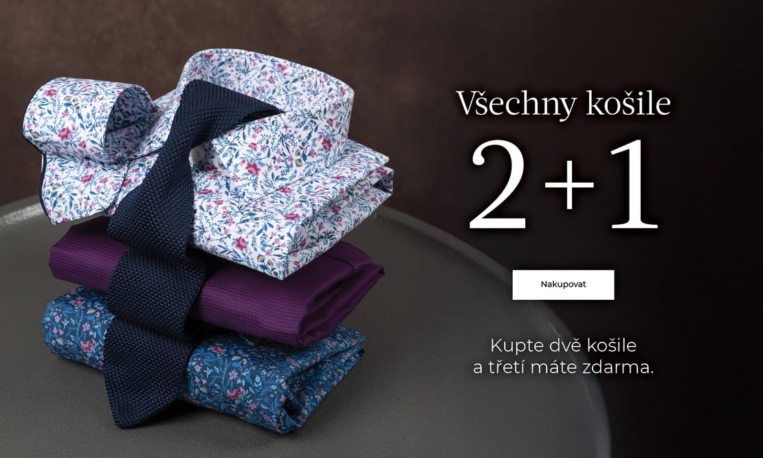 2+1 na všechny košile